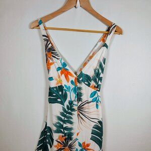 Slate &‎ Willow Women's XS Palms Maxi Sleeveless Criss-Cross Dress